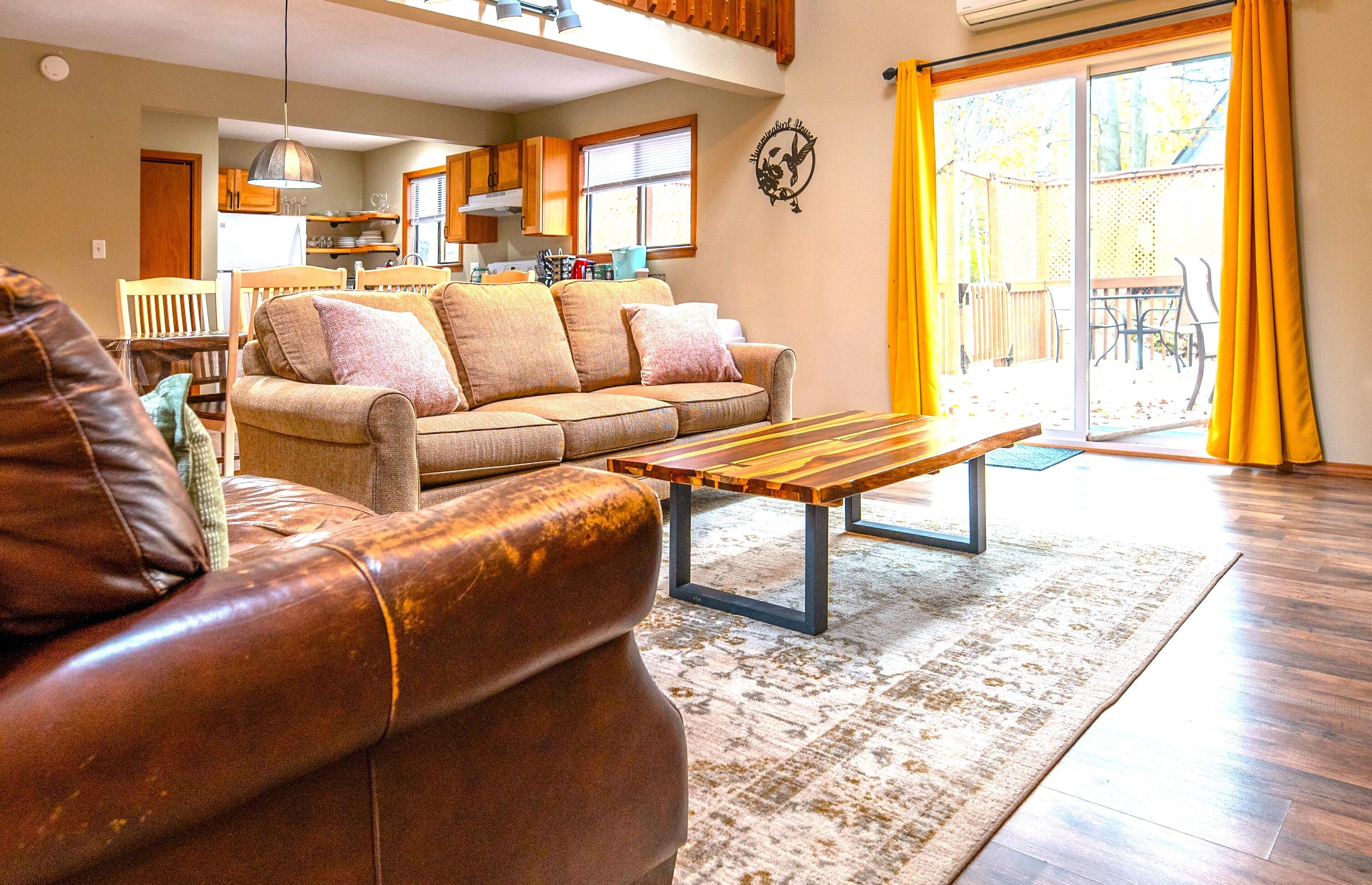 Smart TV, fireplace, video games, books