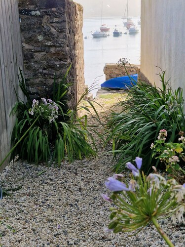 Ferienhaus 'Ty Mamie Spa – 700 m vom Strand' mit privater Terrasse, Garten & WLAN