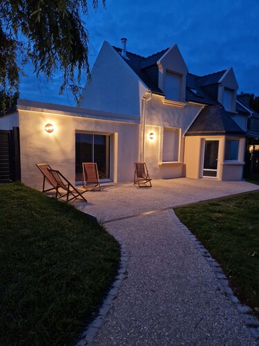 Ferienhaus 'Ty Mamie Spa - 700m De La Plage' mit privater Terrasse, privatem Garten und Wi-Fi