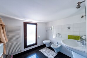 Suihku, hiustenkuivaaja, pyyhkeet