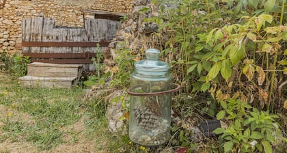 Eco-Chic Glamping Tent with Natural Pool at Le Domaine de la Salamandre