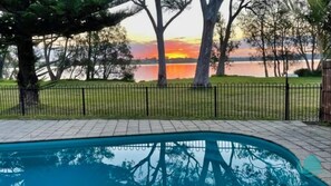 2 outdoor pools, a heated pool