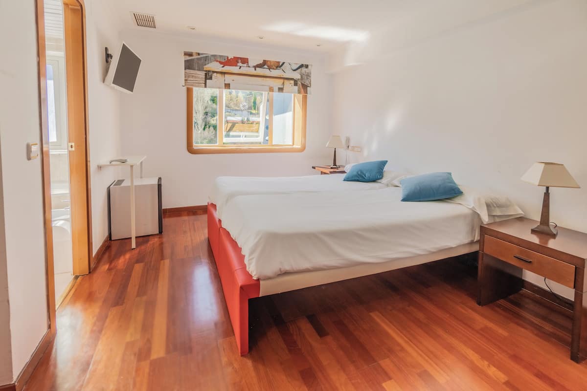 Habitación económica con 2 camas individuales, vistas al lago | Wifi gratis