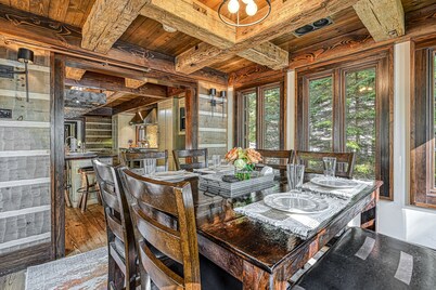 Splendid waterfront home with media room, game room, hot tub, & gas grill