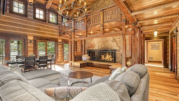 TV, fireplace, table tennis