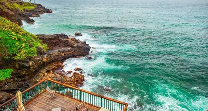 Poipu Shores 101B - Ocean Front, 1 bedroom, 1.5 baths, AC