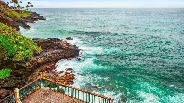 Unclassified image, 1 of 39, button - Poipu Shores 101B - Ocean Front, 1BR, 1.5 bath (Koloa)