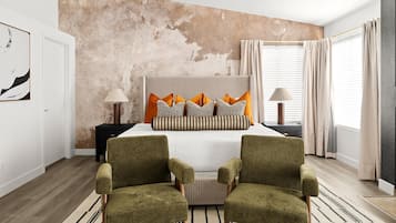 6 soveværelser, skrivebord, strygejern/strygebræt, weekendseng