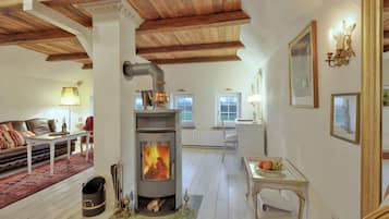 TV, fireplace, DVD player