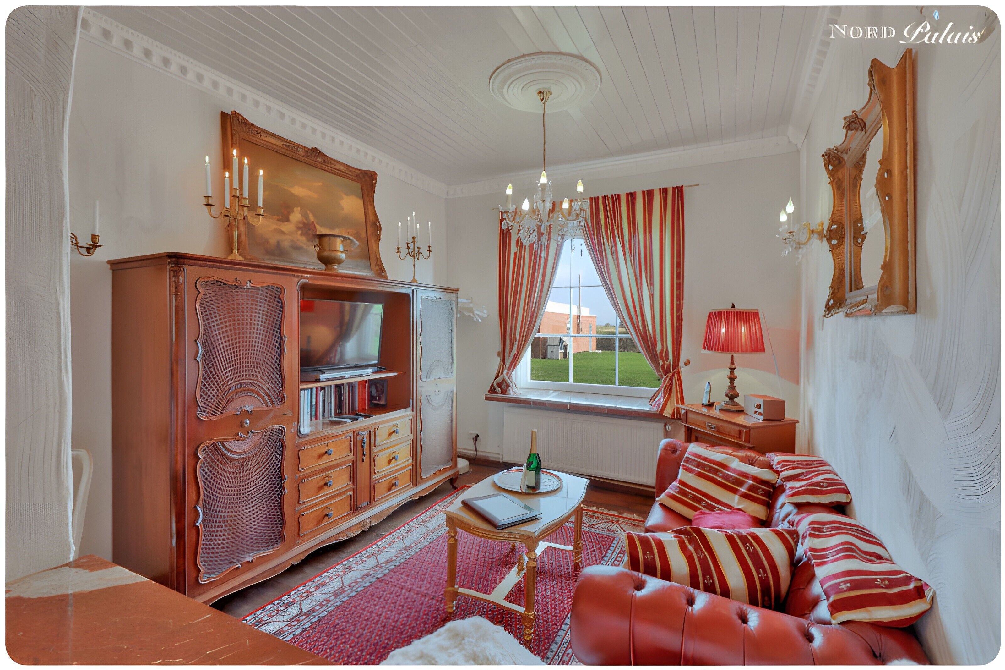 Televisión y reproductor de DVD 