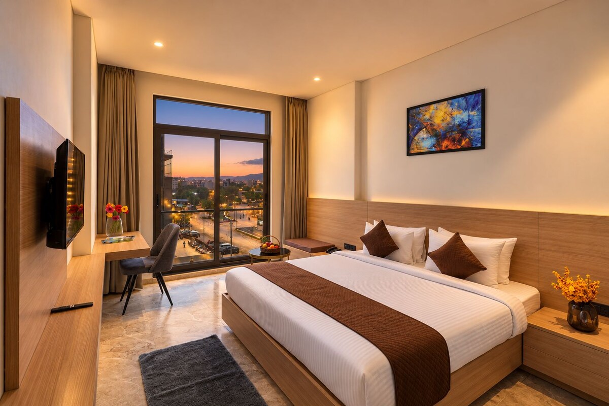 Double Room, City View | WiFi (free), bed sheets