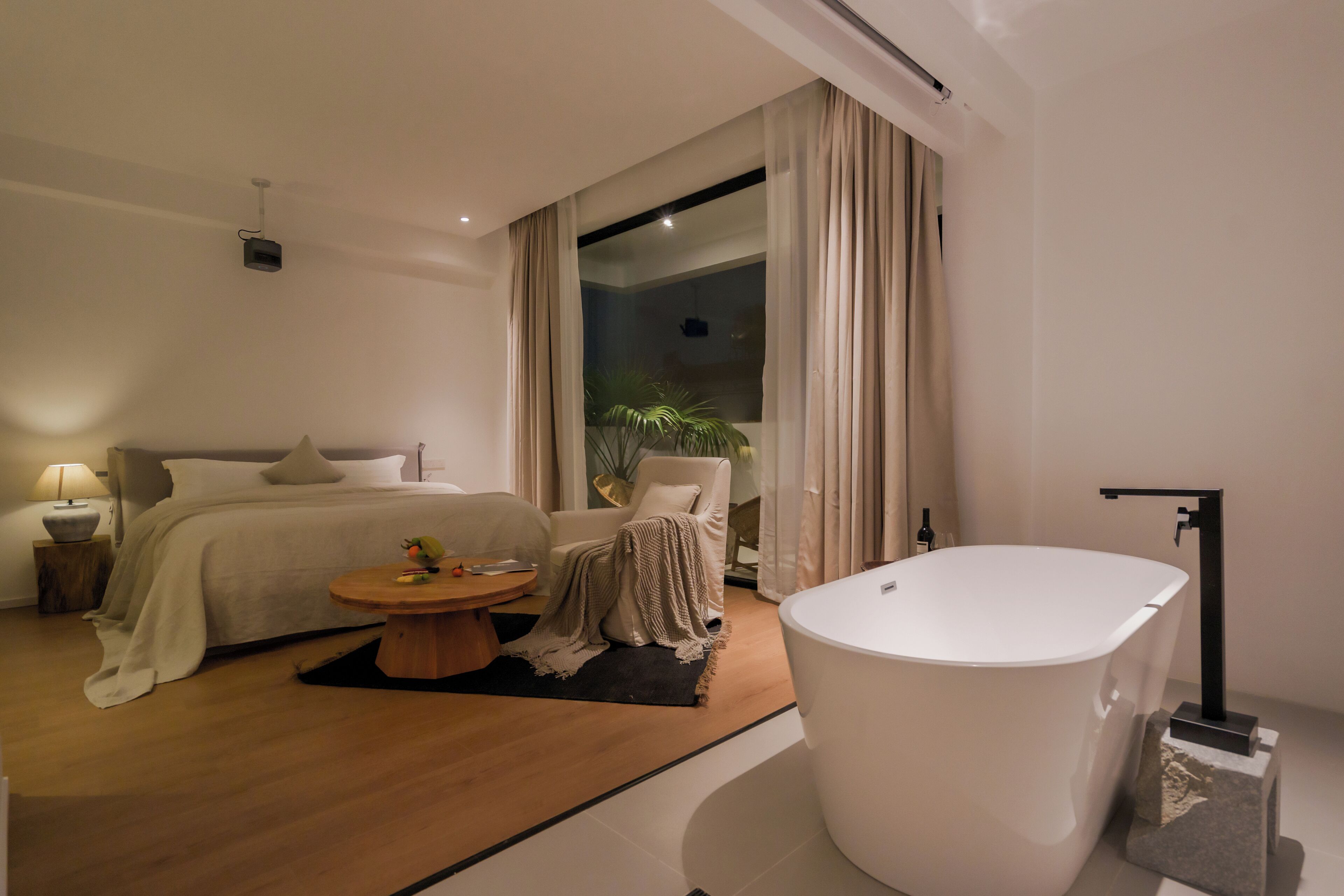 Luxury-Studiosuite, Blick auf den Innenhof