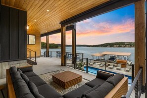 Terrace/patio - Moonlight Manor - Private Pool, Theatre Room & More! (Sunrise Beach)