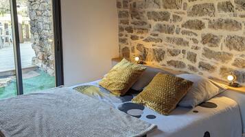 2 soveværelser, weekendseng, sengetøj