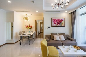 Luxury Apartment | Living area | LCD TV - V. home (Ho Chi Minh City)