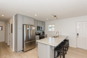 Microwave, dishwasher - Fins To The Left -Oceanfront 3 BR. (Surf City)