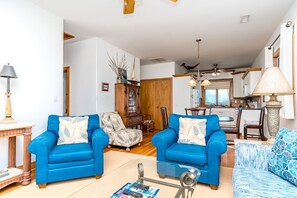 Smart TV, DVD player - Tower 5 Retreat - 2 BR Historic Missile Tower; Dog Friendly! (Surf City)
