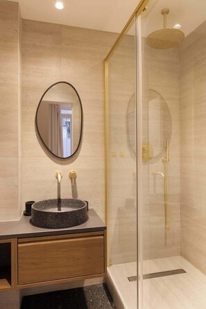Shower, hair dryer