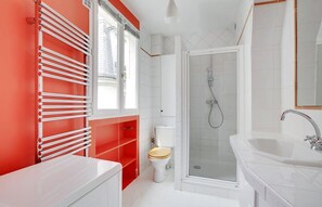 Shower, hair dryer