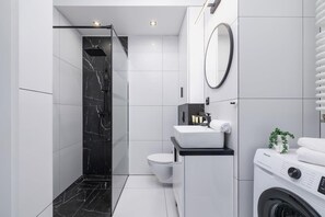 Shower, hair dryer