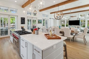 Fridge, microwave, oven, stovetop - Next to Camp WaterColor! Sleeps 22! Pool, Gym, LSV, Bikes & Carriage House! (Santa Rosa Beach)