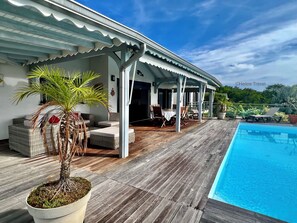 Pool - Villa Vaïtea, pool, sea view, 3 bedrooms, Leroux area (Deshaies)