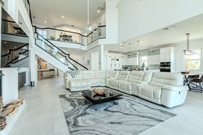 TV, fireplace, offices