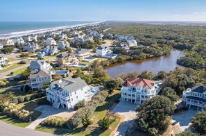 Exterior - Angel of the Isle - Pine Island, Short Walk to beach, Sits on 10 Acre Pond, Pool, Hot Tub, Pets OK (Corolla)