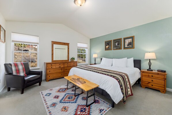 3 bedrooms, iron/ironing board, travel cot, WiFi