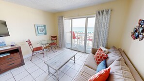 Studio | Living area - Islander Beach Resort 302 Condo by RedAwning (Fort Walton Beach)