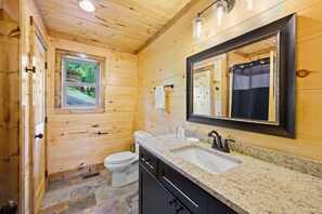 Shower - 4/4 Cabin w 4 King Suites|Hot Tub|Views 5 min to Gatlinburg! (Gatlinburg)