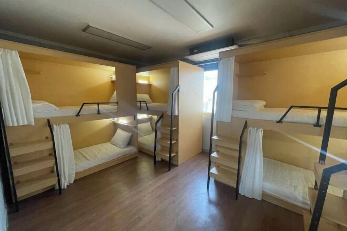 Blackout drapes, soundproofing, iron/ironing board (on request)