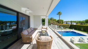 Una piscina riscaldata