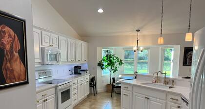 Modern 3-bedroom home close to WEC with a beautifully furnished home and patio