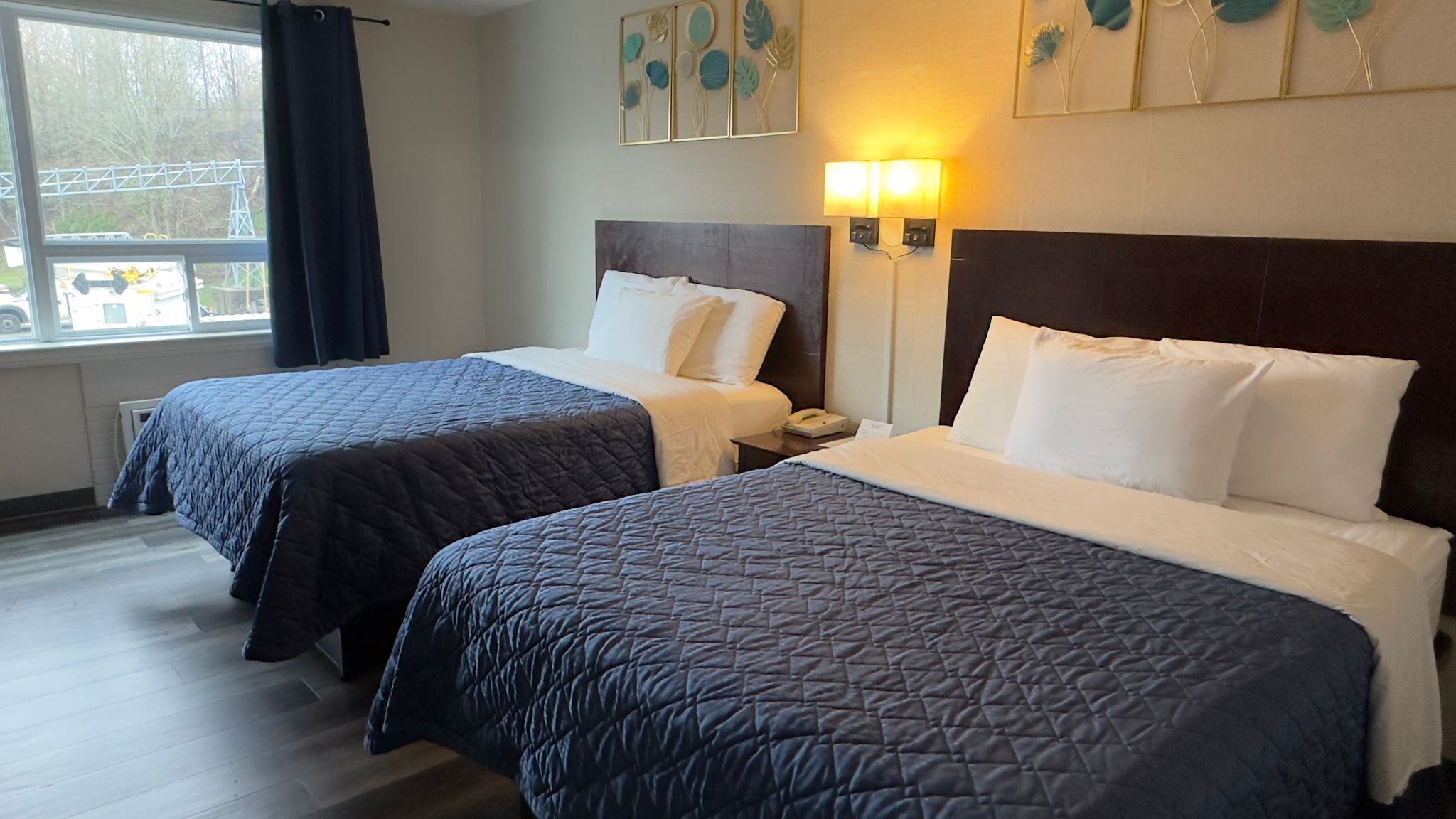 Double Room, 2 Queen Beds | Premium bedding, pillowtop beds, blackout drapes, iron/ironing board