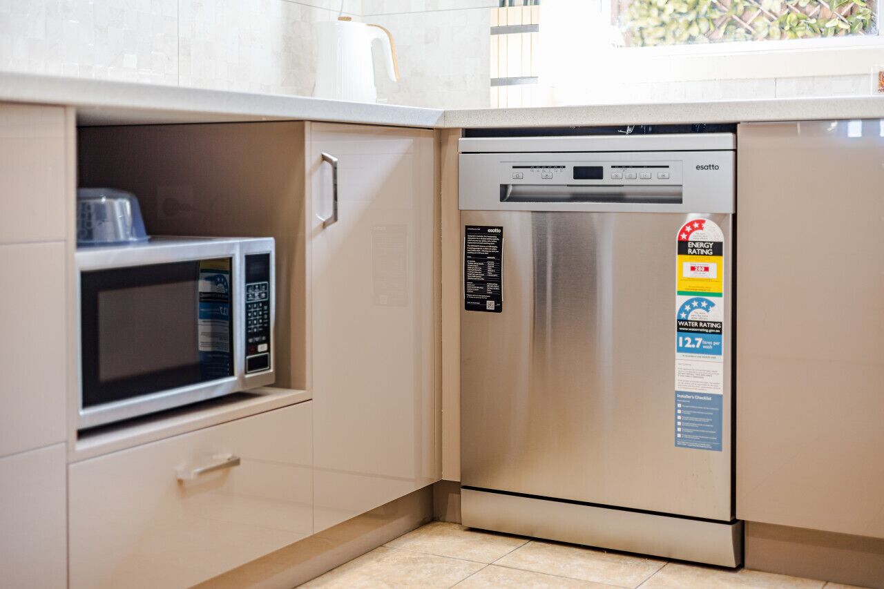 Oven, stovetop, dishwasher, toaster