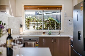 Oven, stovetop, dishwasher, toaster