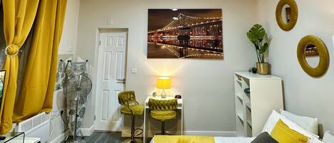 1 室のベッドルーム、アイロン / アイロン台、WiFi