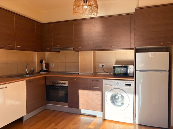 Fridge, microwave, oven, dishwasher - Ground floor apartment Aüt 1 with private garden in Vall de Boí (Caldes de Boi)