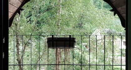 Romantic cabin in the forests of Small Carpathian mountains