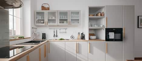 KĂŒhlschrank, Mikrowelle, Ofen, Herdplatte