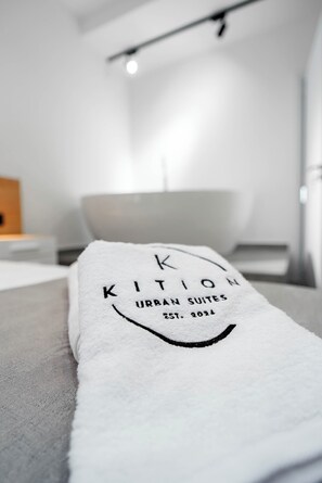 Hair dryer, towels, soap, toilet paper - Kition Urban Suite 1 (Larnaca)