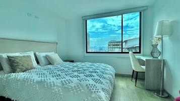 Apartemen Comfort, pemandangan kota | 1 kamar tidur, setrika/meja setrika, dan Wi-Fi gratis