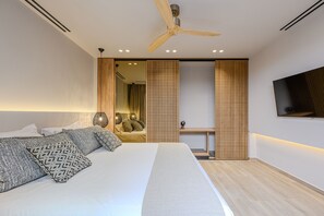 5 chambres, coffres-forts dans les chambres, fer et planche Ă repasser