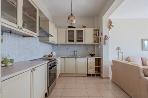 Fridge, oven, coffee/tea maker, electric kettle - Gallery House,near beach,pool, South Crete (Keratokambos)
