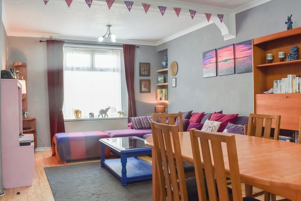 Living room/dining room | The Pink House, Banwen Neath