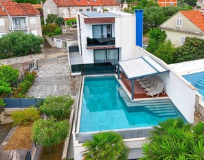 A heated pool