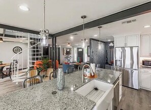 Private kitchen - Modern Lake Grandbury Waterfront Home!  (Granbury)