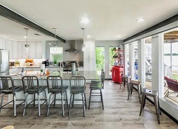 Private kitchen - Modern Lake Grandbury Waterfront Home! (Granbury)