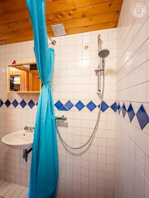 Shower, hair dryer